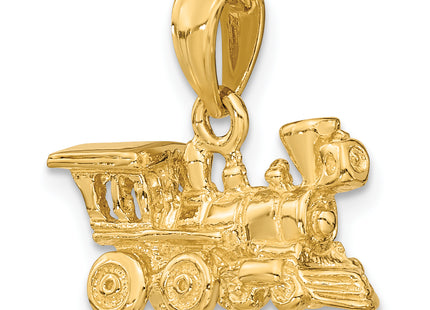 14k 3-D Miniature Train Charm