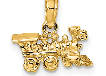 14k 3-D Miniature Train Charm