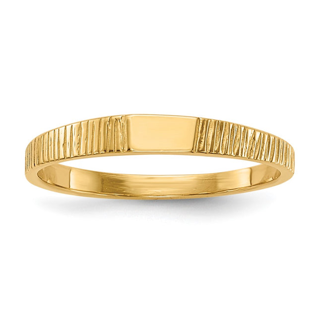 14k Yellow Gold Rings Style D122 - Classique Jewelry Inc.