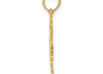 14K gold pendant, alternate view
