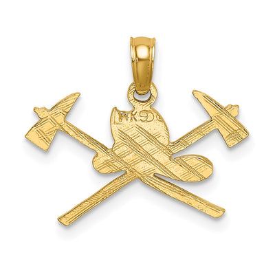 14K Fire Department Insignia Charm