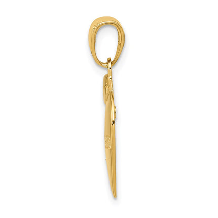 14k Yellow Gold Pendants Style D1247 - Classique Jewelry Inc.