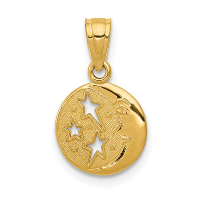 14K gold star pendant