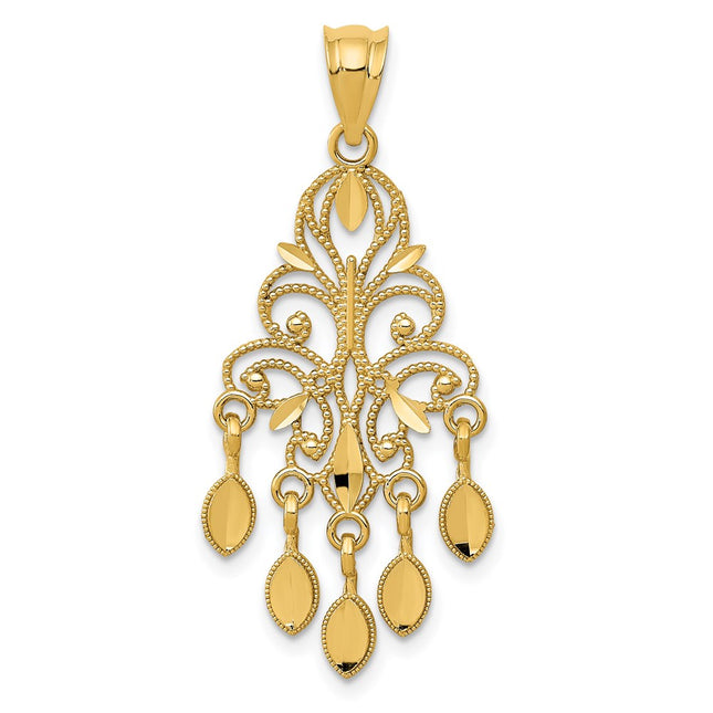14k Yellow Gold Pendants Style D1265 - Classique Jewelry Inc.