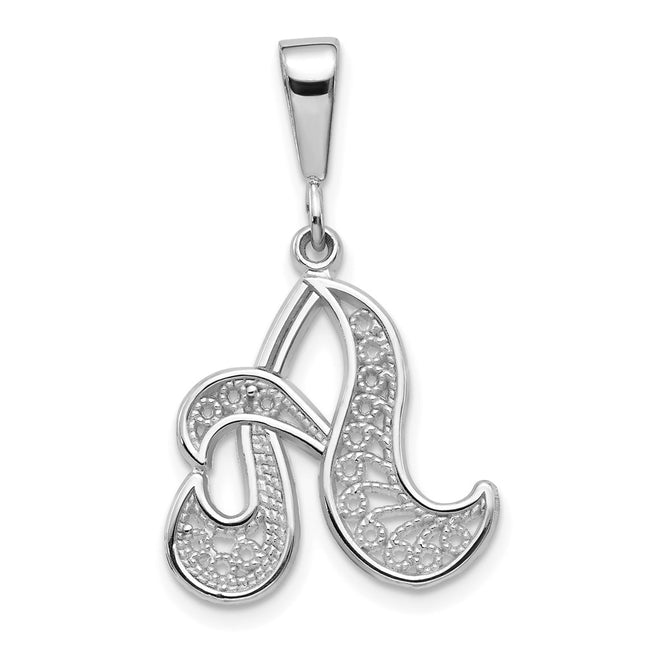 14k White Gold Pendants Style D1281A - Classique Jewelry Inc.