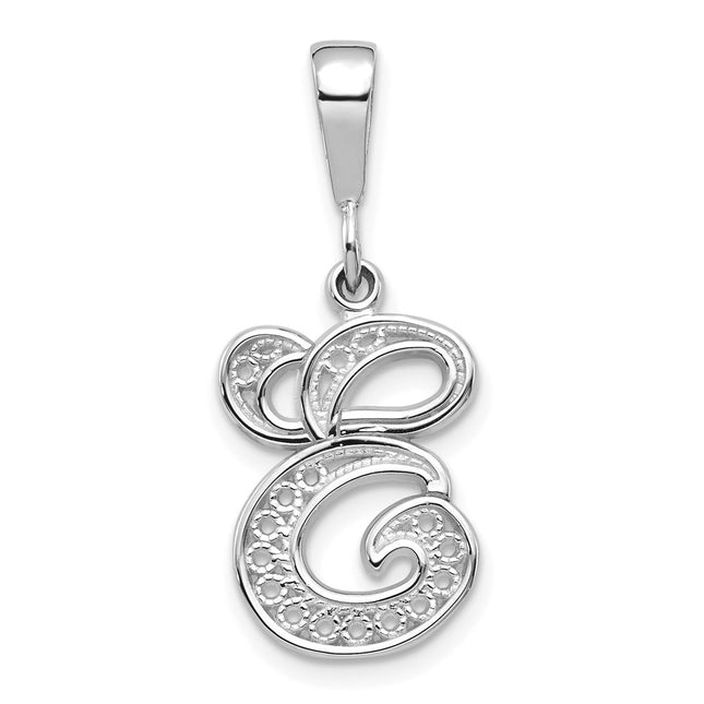 14k White Gold Pendants Style D1281E - Classique Jewelry Inc.