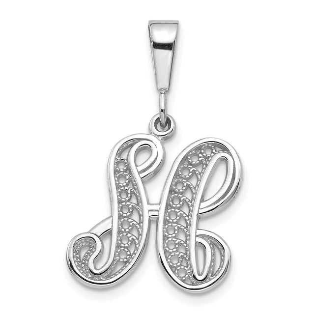 14k White Gold Pendants Style D1281H - Classique Jewelry Inc.