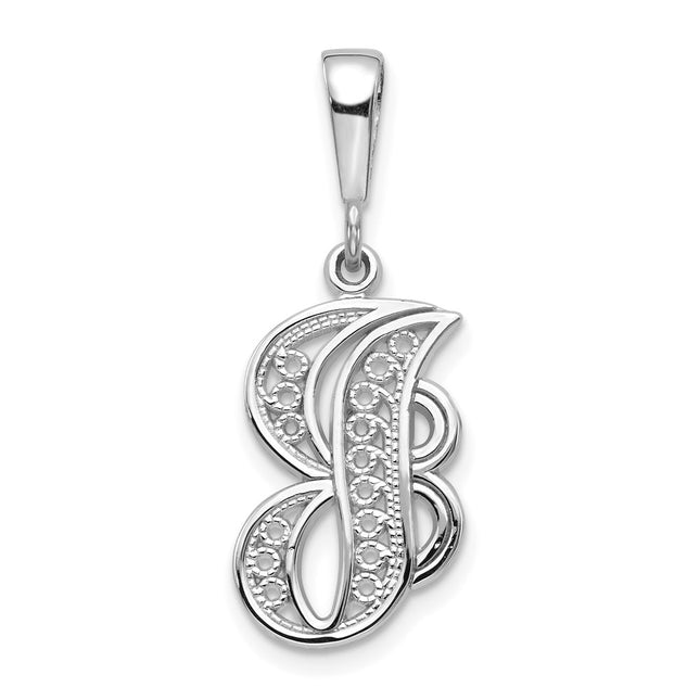 14k White Gold Pendants Style D1281J - Classique Jewelry Inc.