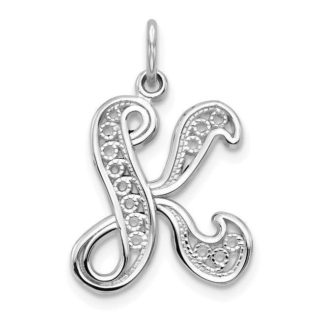 14k White Gold Pendants Style D1281K - Classique Jewelry Inc.