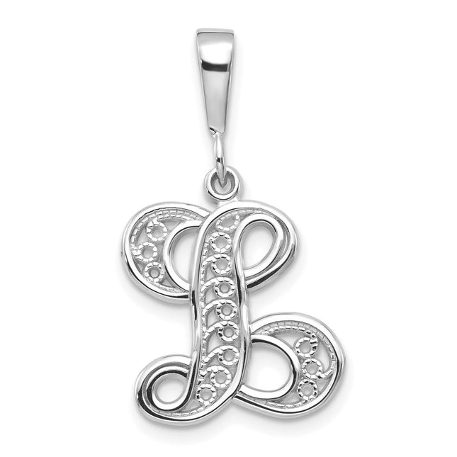 14k White Gold Pendants Style D1281L - Classique Jewelry Inc.