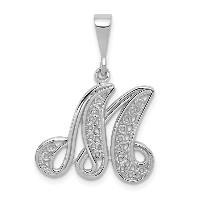 14k White Gold Pendants Style D1281M - Classique Jewelry Inc.