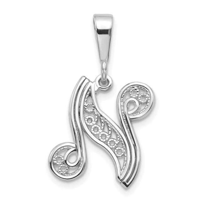 14k White Gold Pendants Style D1281N - Classique Jewelry Inc.