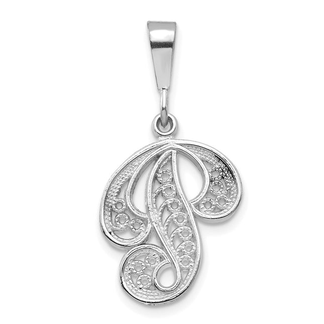 14k White Gold Pendants Style D1281P - Classique Jewelry Inc.