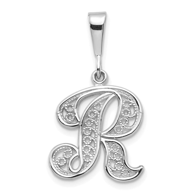 14k White Gold Pendants Style D1281R - Classique Jewelry Inc.