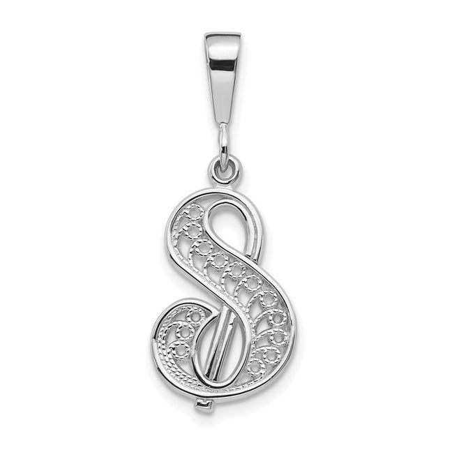 14k White Gold Pendants Style D1281S - Classique Jewelry Inc.