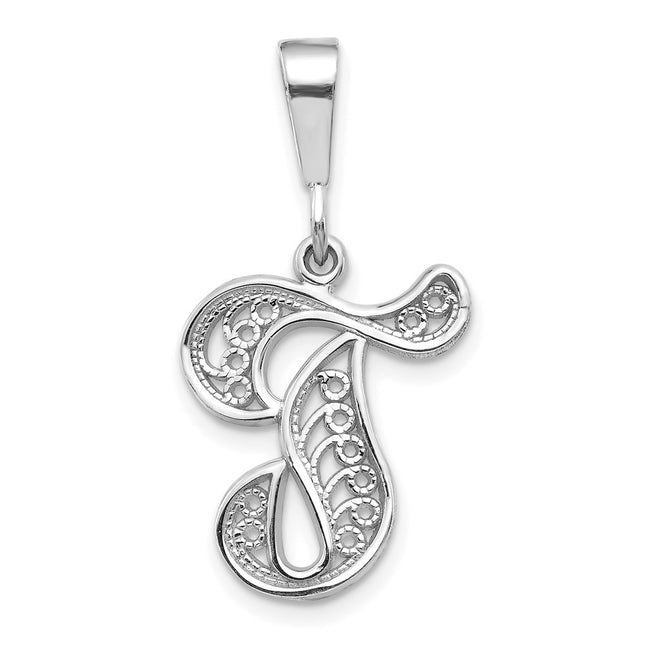 14k White Gold Pendants Style D1281T - Classique Jewelry Inc.