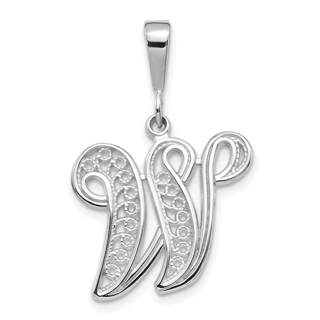 14k White Gold Pendants Style D1281W - Classique Jewelry Inc.