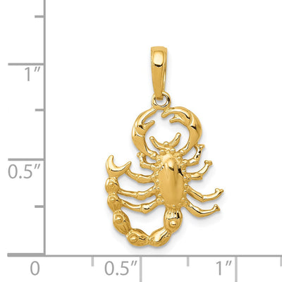 14K Scorpion Pendant