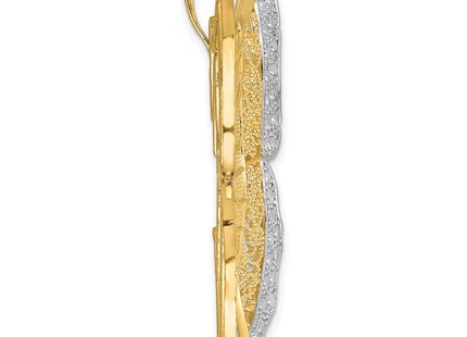 14k Yellow & Rhodium Pendants Style D1340 - Classique Jewelry Inc.