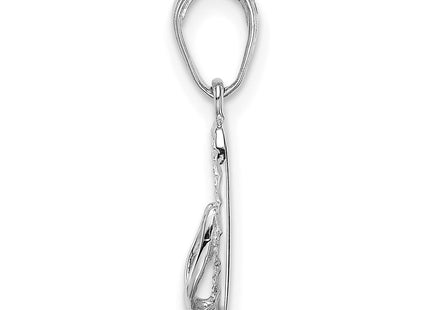 14k White Gold Pendants Style D1366W - Classique Jewelry Inc.