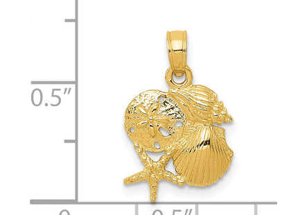 14k Yellow Gold Pendants Style D1389 - Classique Jewelry Inc.
