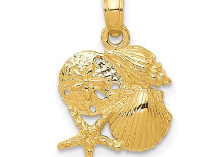 14k Yellow Gold Pendants Style D1389 - Classique Jewelry Inc.