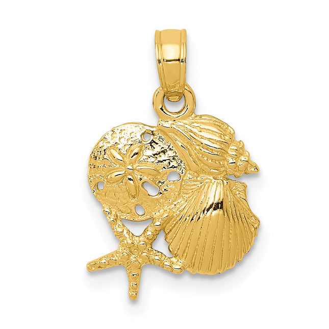 14k Yellow Gold Pendants Style D1389 - Classique Jewelry Inc.
