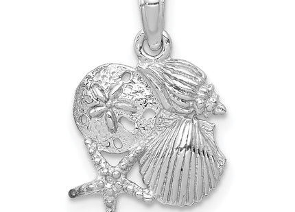 14k White Gold Pendants Style D1389W - Classique Jewelry Inc.