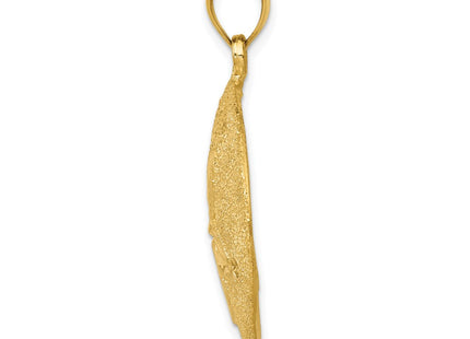 14K gold pendant, alternate view
