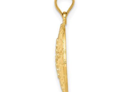 14k Yellow & Rhodium Pendants Style D1400 - Classique Jewelry Inc.