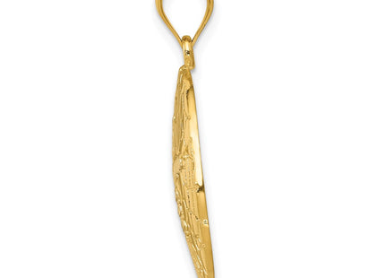 14K gold pendant, alternate view