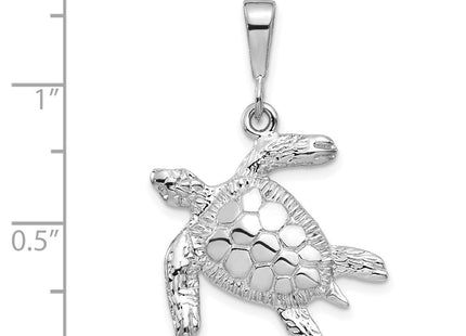 14K white gold pendant, another view
