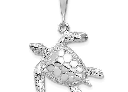 14K white gold pendant