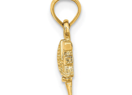 14K gold charm, alternate view