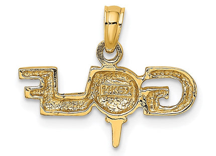 14K gold charm, further view