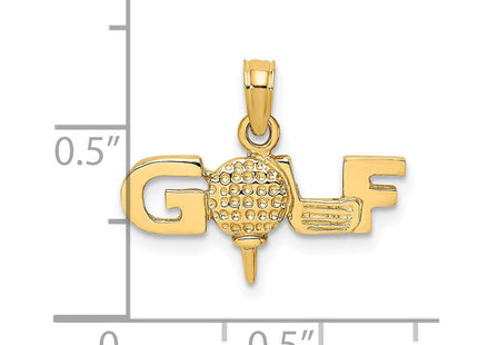 14K gold charm, another view