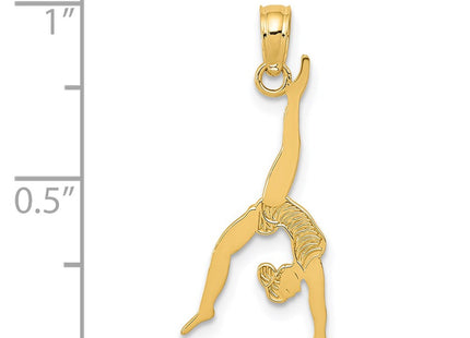 14K gold pendant, another view