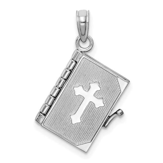 14k White Gold Pendants Style D1504W - Classique Jewelry Inc.
