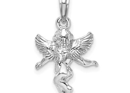 14K gold cross pendant, another view