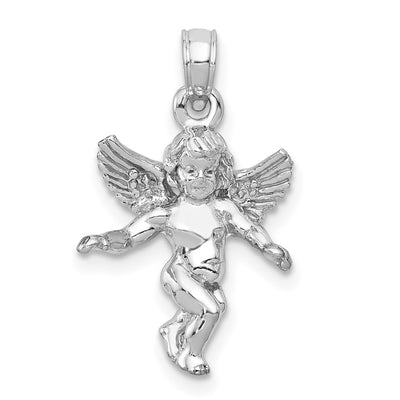 14K gold angel pendant