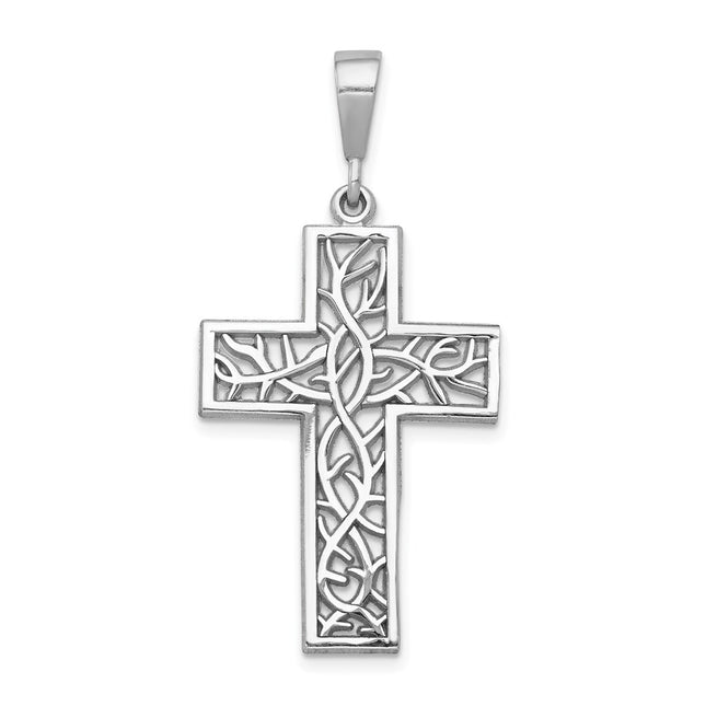 14k White Gold Pendants Style D1596 - Classique Jewelry Inc.