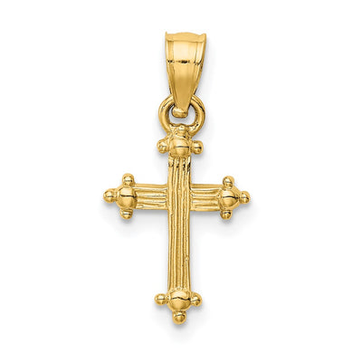 14K gold cross charm