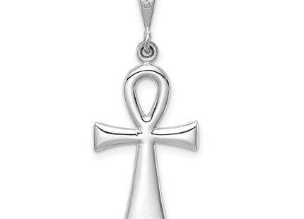 14k White Gold Ankh Cross Pendant (Style D1635)