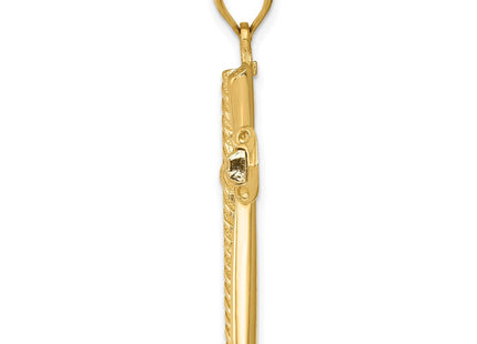 14k Twisted Cross Pendant (Style D1636)