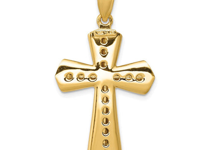 14k Twisted Cross Pendant (Style D1636)