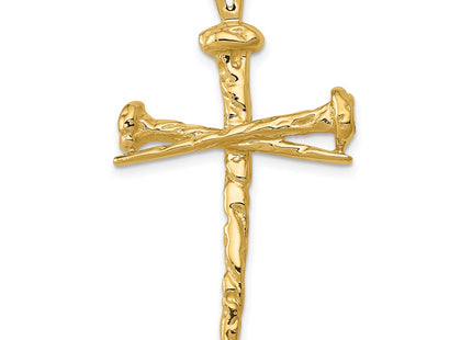 14K gold cross charm