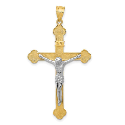 14K gold crucifix pendant