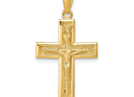 14K gold crucifix pendant