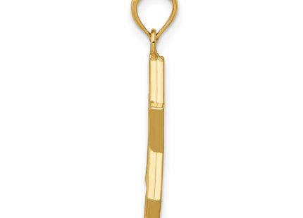 14K gold star pendant, alternate view