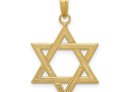 14K gold star pendant